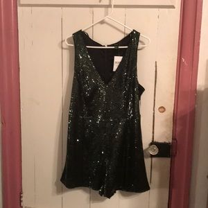 Sequined romper